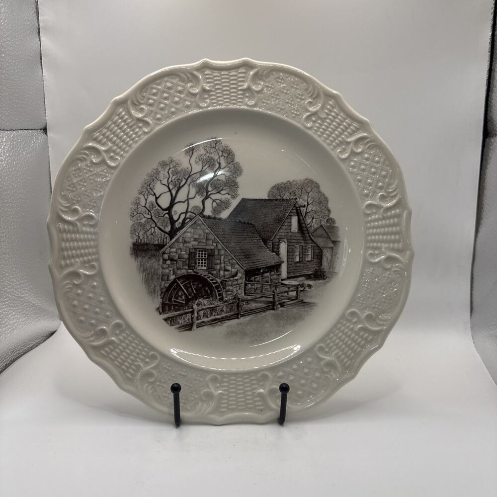 Vintage Plate By American Traditional Ironstone Cononsburg Pottery Co. 10”